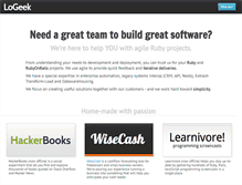 Tablet Screenshot of logeek.fr